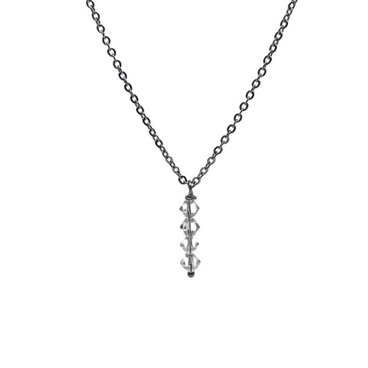 BSL - Crystals Recycled Beads Necklace - Boutique SecondLife