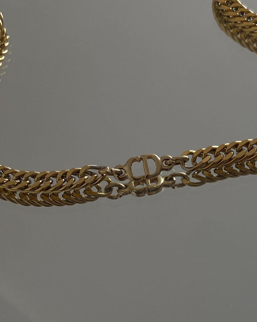 Authentic Dior CD Pendant- Reworked Choker