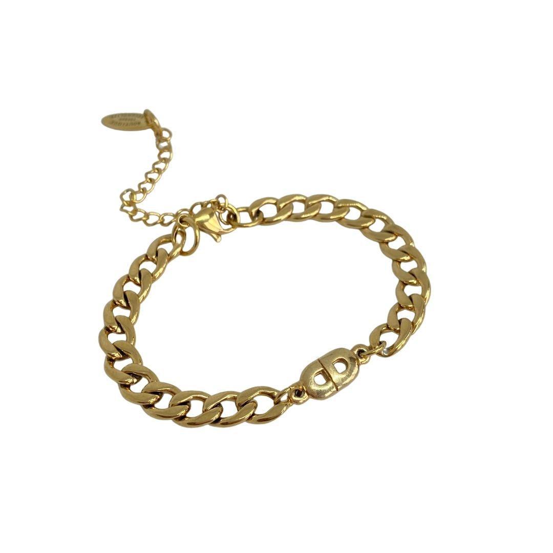 Authentic Mini Dior pendant -Repurposed Bracelet - Boutique SecondLife