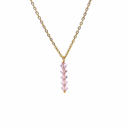 BSL - Aria Pink Pastel Long Necklace - Boutique SecondLife