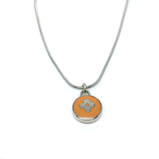 Reworked Clover Orange Pendant - Boutique SecondLife