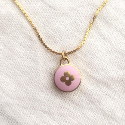 Authentic Louis Vuitton Purple Pendant- Necklace - Boutique SecondLife