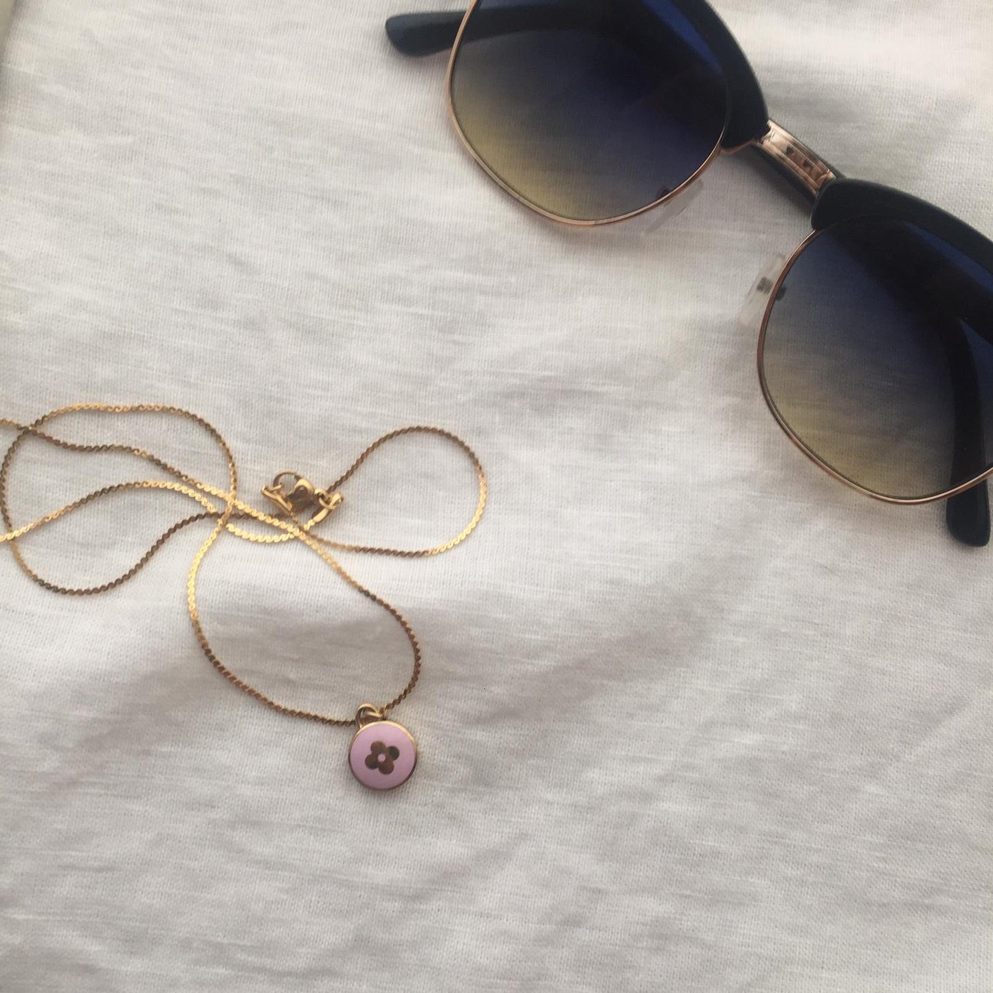 Authentic Louis Vuitton Purple Pendant- Necklace - Boutique SecondLife