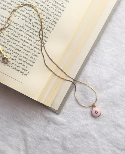 Authentic Louis Vuitton Mini Blush Pendant- Necklace - Boutique SecondLife