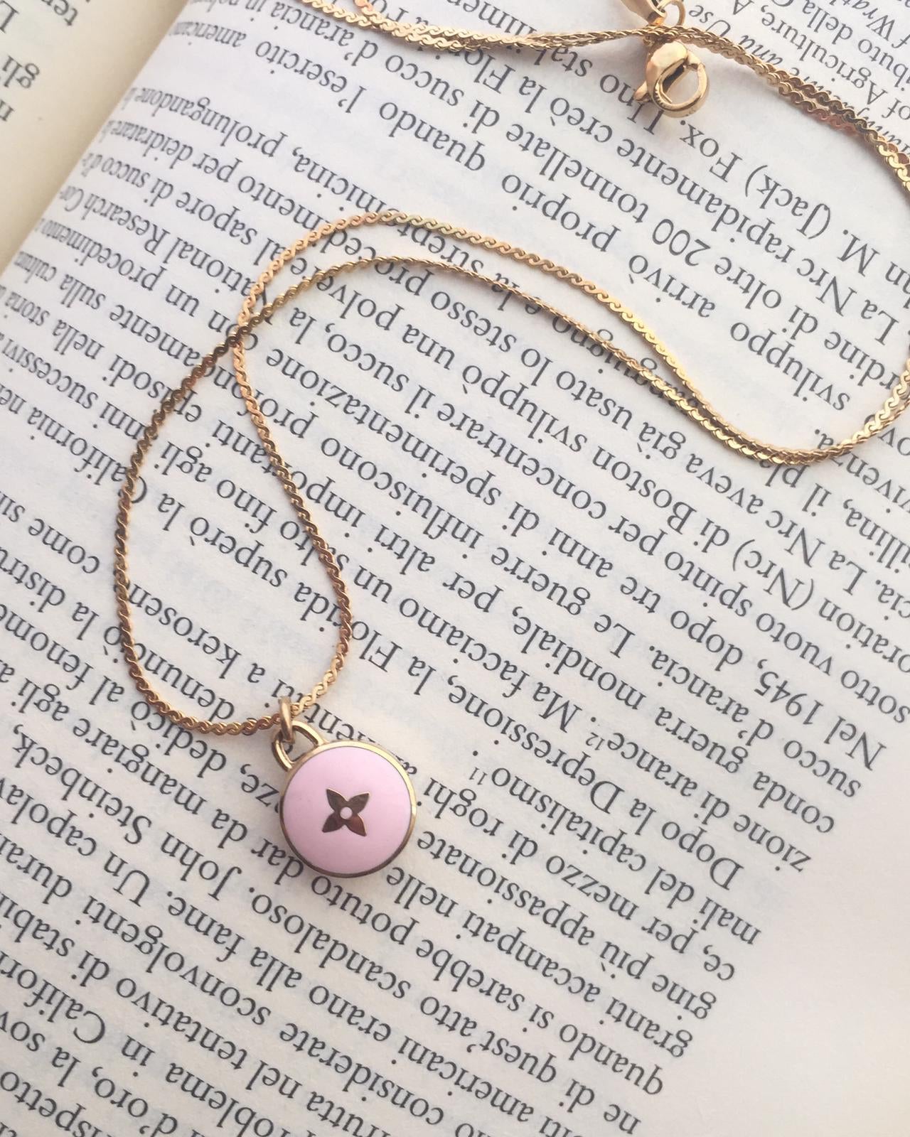 Authentic Louis Vuitton Mini Blush Pendant- Necklace - Boutique SecondLife