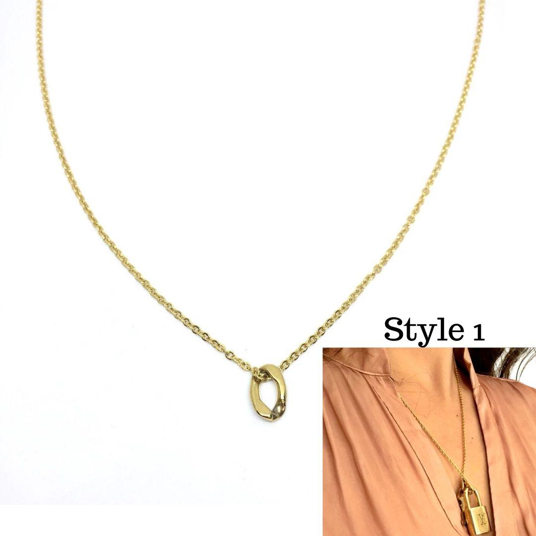 Upcycled Louis Vuitton Lock Necklace - LingSense