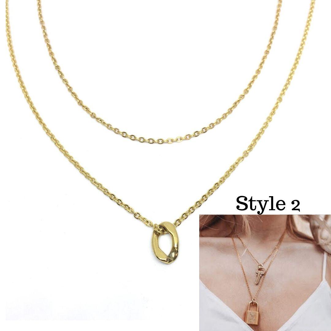 LV Padlock Pendant Necklace M01149 – LuxUness