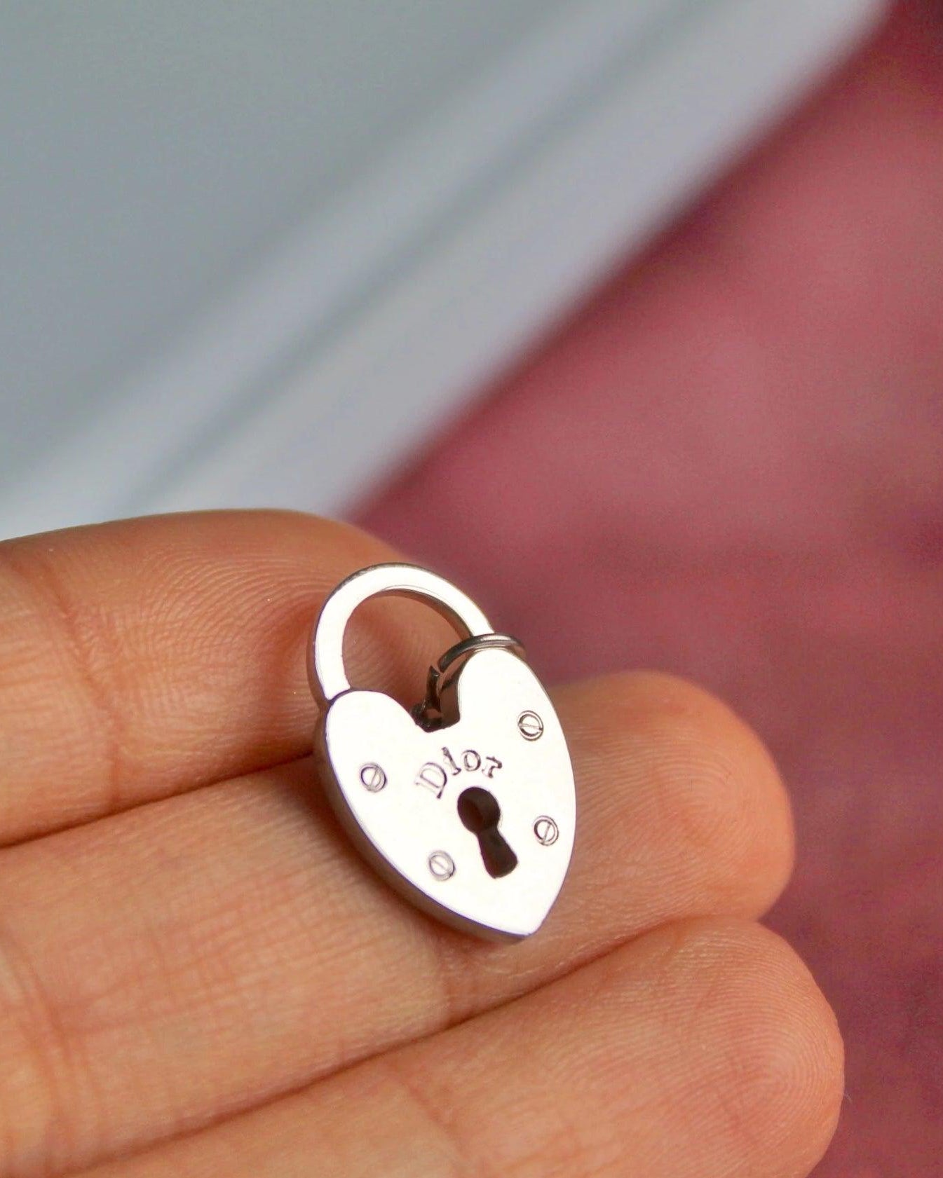 Authentic Dior Pendant Heart from Vintage Bracelet - Boutique SecondLife
