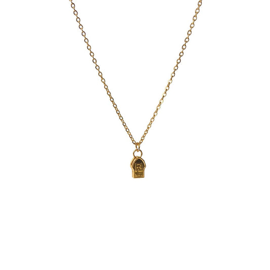 Authentic Fendi Zipper - Repurposed Necklace