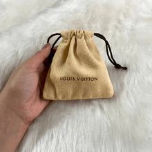 Load image into Gallery viewer, Authentic Louis Vuitton Small Dustbag Jewellery Cloth Pouch Vintage - Boutique SecondLife