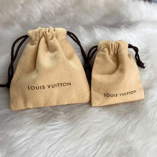 Authentic Louis Vuitton Small Dustbag Jewellery Cloth Pouch Vintage - Boutique SecondLife