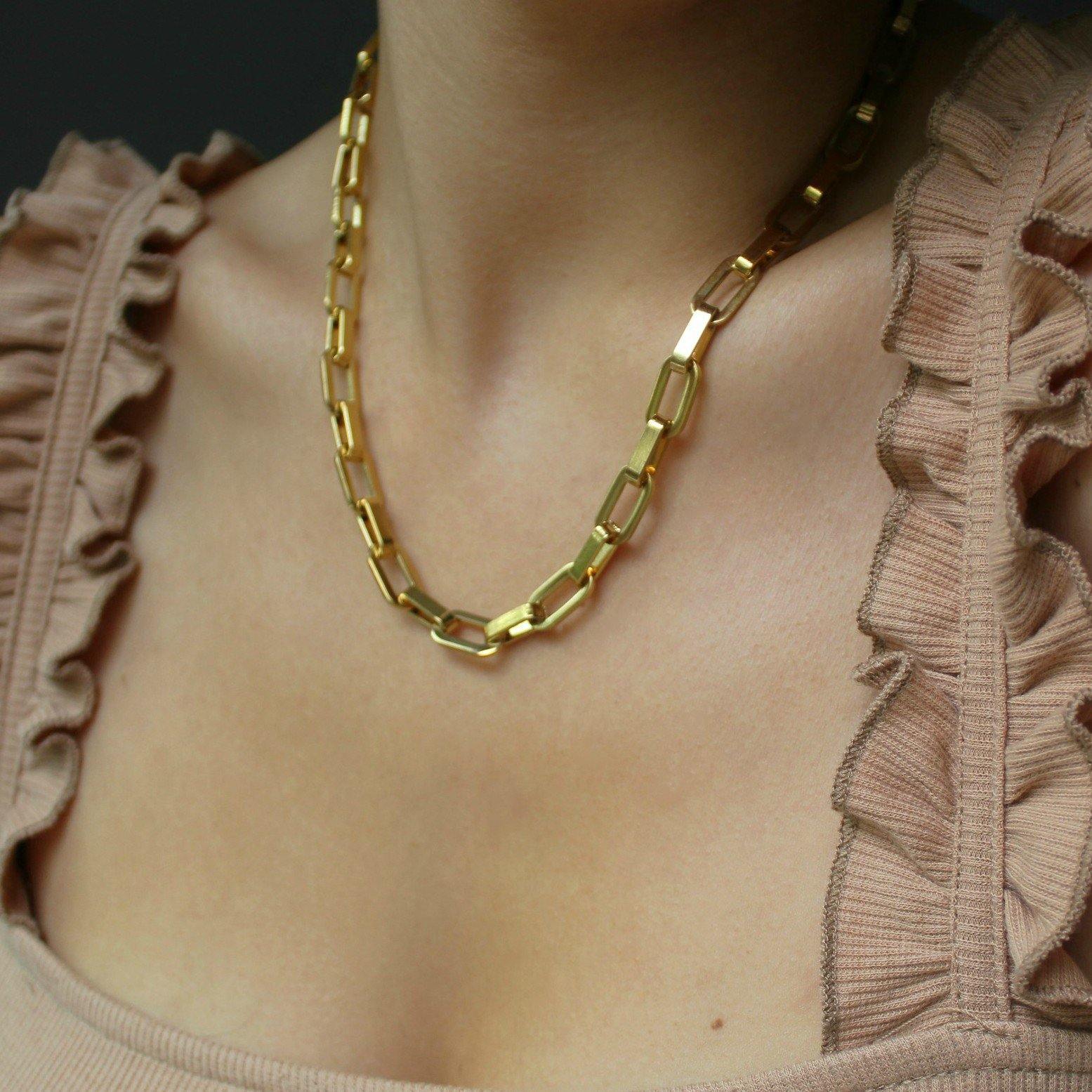 BSL - Picadilly Geometric Chain Necklace - Boutique SecondLife