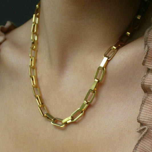 BSL - Picadilly Geometric Chain Necklace - Boutique SecondLife