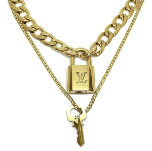 Louis Vuitton Padlock with Chunky Chain Necklace For Him – Boutique  SecondLife