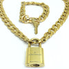 Louis Vuitton Set Lock Cuban Chain Necklace with Key Bracelet - Boutique SecondLife