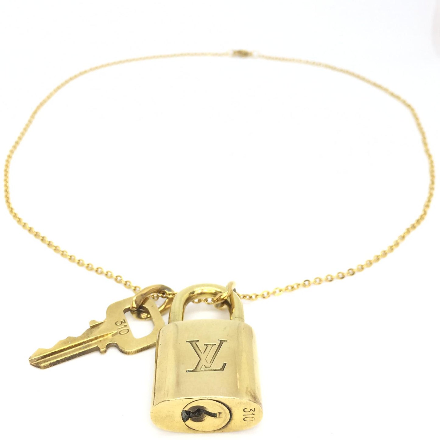 Louis Vuitton Padlock Necklace with Single Chain - Boutique SecondLife