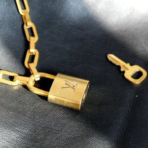 Louis Vuitton Padlock Necklace Bracelet Key Set For Him