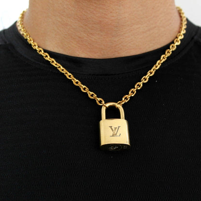 Louis Vuitton Padlock Necklace Bracelet Key Set for Him - Boutique SecondLife