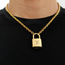 Load image into Gallery viewer, Louis Vuitton Padlock Necklace Bracelet Key Set for Him - Boutique SecondLife