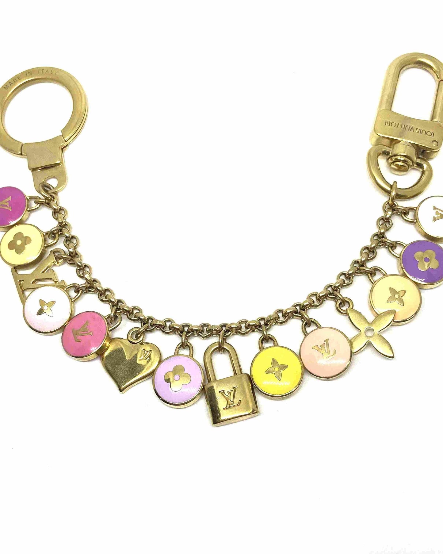 Authentic Louis Vuitton Pendant Heart - Repurposed Bracelet - Boutique SecondLife