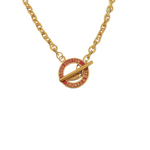 Authentic Louis Vuitton Round-Repurposed Necklace